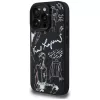KARL LAGERFELD funda MagSafe Grained Pattern & Logo para iPhone 16 Pro Max negro
