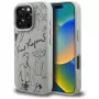 KARL LAGERFELD funda MagSafe Grained Pattern & Logo para Apple iPhone 16 Pro Max - gris
