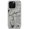 KARL LAGERFELD funda MagSafe Grained Pattern & Logo para Apple iPhone 16 Pro Max - gris