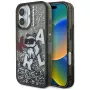KARL LAGERFELD funda Liquid Glitter Choupette Logo para iPhone 16, negro