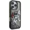 KARL LAGERFELD funda Liquid Glitter Choupette Logo para Apple iPhone 16 Pro Max - negro