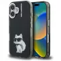 Karl Lagerfeld funda IML Aquarelle Choupette & Logo para iPhone 16, negro