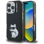 Karl Lagerfeld funda IML Aquarelle Choupette & Logo para iPhone 16 Pro Max negro