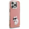 Karl Lagerfeld funda IML Aquarelle Choupette & Logo para Apple iPhone 16 Pro, rosa