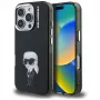 Karl Lagerfeld funda IML Aquarelle Karl & Logo para Apple iPhone 16 Pro, negro