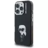 Karl Lagerfeld funda IML Aquarelle Karl & Logo para Apple iPhone 16 Pro, negro