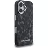Karl Lagerfeld funda MagSafe IML Leopard Pattern para iPhone 16, negro