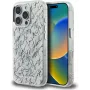 KARL LAGERFELD IML Karl ScriptPattern Funda MagSafe para Apple iPhone 16 Pro Max - Blanco