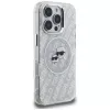KARL LAGERFELD IML Glitter Karl & Choupette Heads Logo Funda MagSafe para iPhone 16 Pro Gris