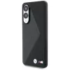BMW Leder Oversized Stripes Funda MagSafe para Samsung Galaxy S25 Edge Negro