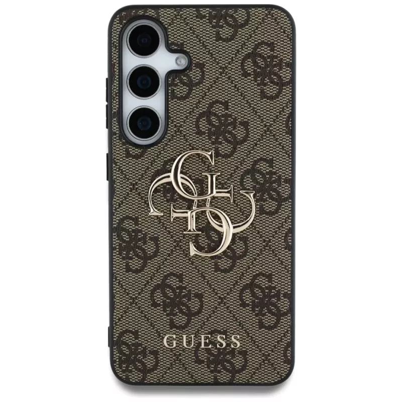 Guess Big 4G Logo Classic Logo Funda para Samsung Galaxy S25+ (Marrón)