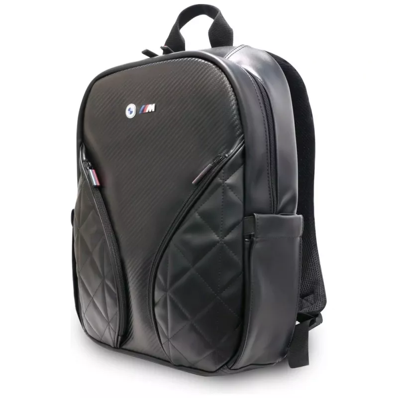 BMW Carbon Pockets & Metal Logo Mochila para portátil 16 Negra