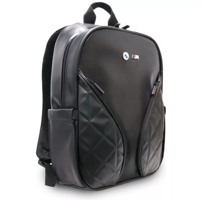 BMW Carbon Pockets & Metal Logo Mochila para portátil 16 Negra
