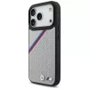 BMW M Tricolor Metal Logo Funda MagSafe para iPhone 17 Pro Gris