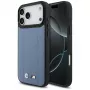 BMW M Quilted Logo Funda MagSafe para iPhone 17 Pro Max Azul