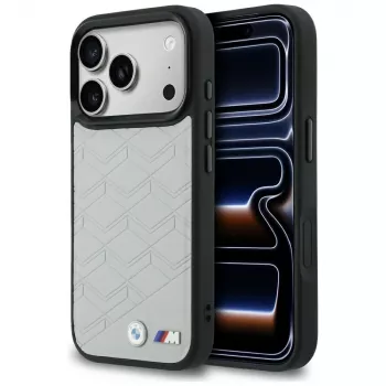 BMW M Shape Logo Funda MagSafe para iPhone 17 Pro Max Gris