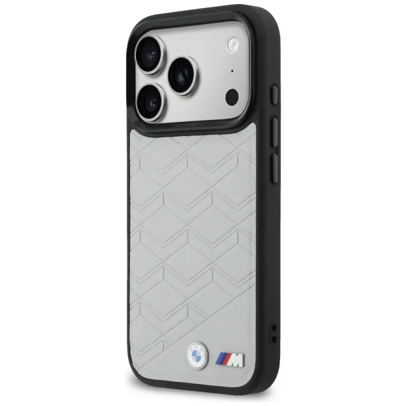 BMW M Shape Logo Funda MagSafe para iPhone 17 Pro Max Gris