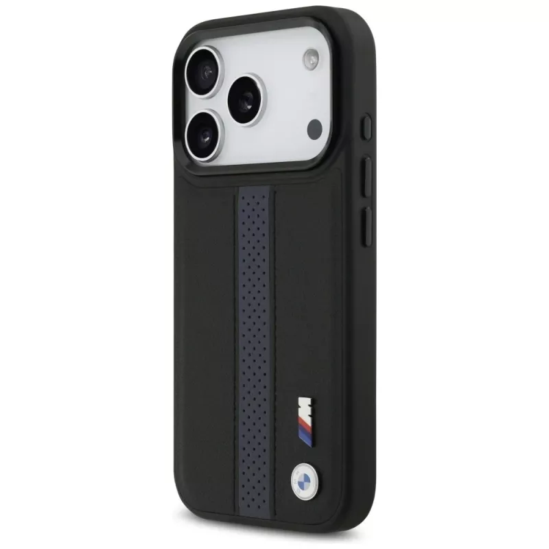 BMW M Perforated Stripe Logo Funda MagSafe para iPhone 17 Pro Azul