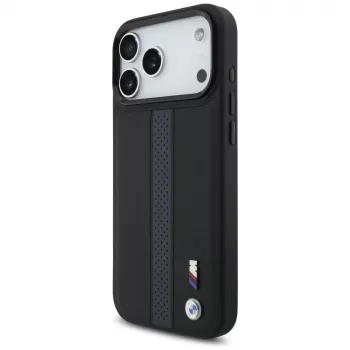 BMW M Perforated Stripe Logo Funda MagSafe para iPhone 17 Pro Max Azul