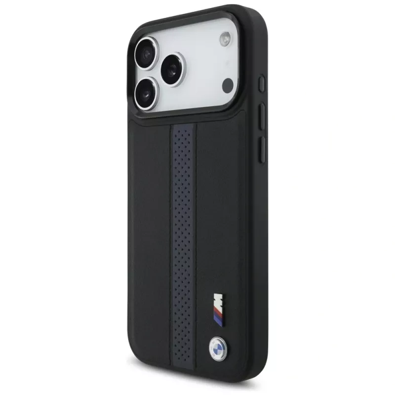 BMW M Perforated Stripe Logo Funda MagSafe para iPhone 17 Pro Max Azul