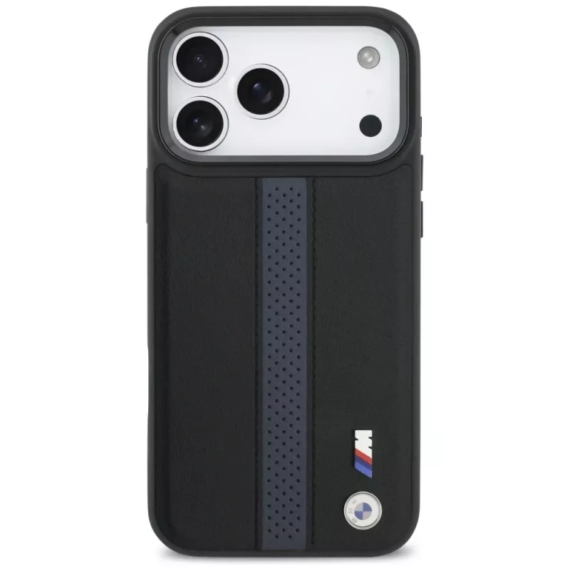 BMW M Perforated Stripe Logo Funda MagSafe para iPhone 17 Pro Max Azul
