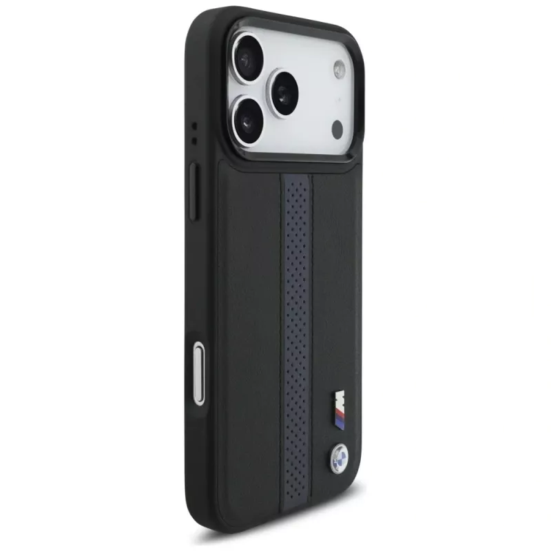 BMW M Perforated Stripe Logo Funda MagSafe para iPhone 17 Pro Max Azul