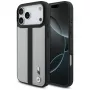BMW M Perforated Stripe Logo Funda MagSafe para iPhone 17 Pro Max Gris