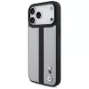 BMW M Perforated Stripe Logo Funda MagSafe para iPhone 17 Pro Max Gris