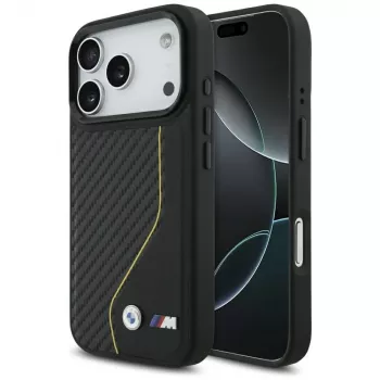 BMW M Carbon Line & Logo Funda MagSafe para iPhone 17 Pro Amarillo