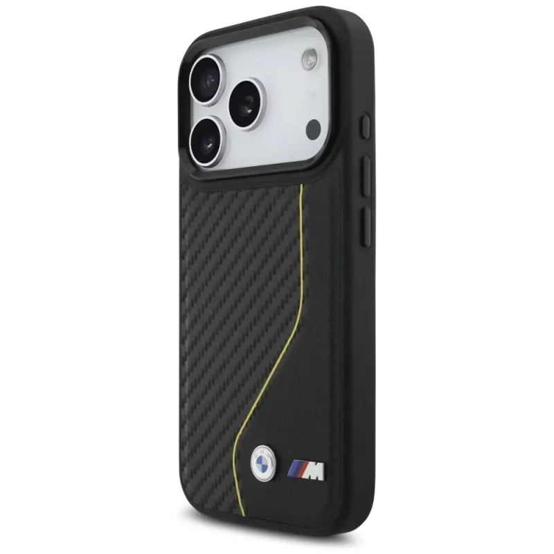 BMW M Carbon Line & Logo Funda MagSafe para iPhone 17 Pro Amarillo