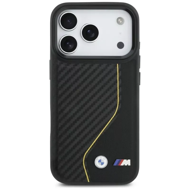 BMW M Carbon Line & Logo Funda MagSafe para iPhone 17 Pro Amarillo