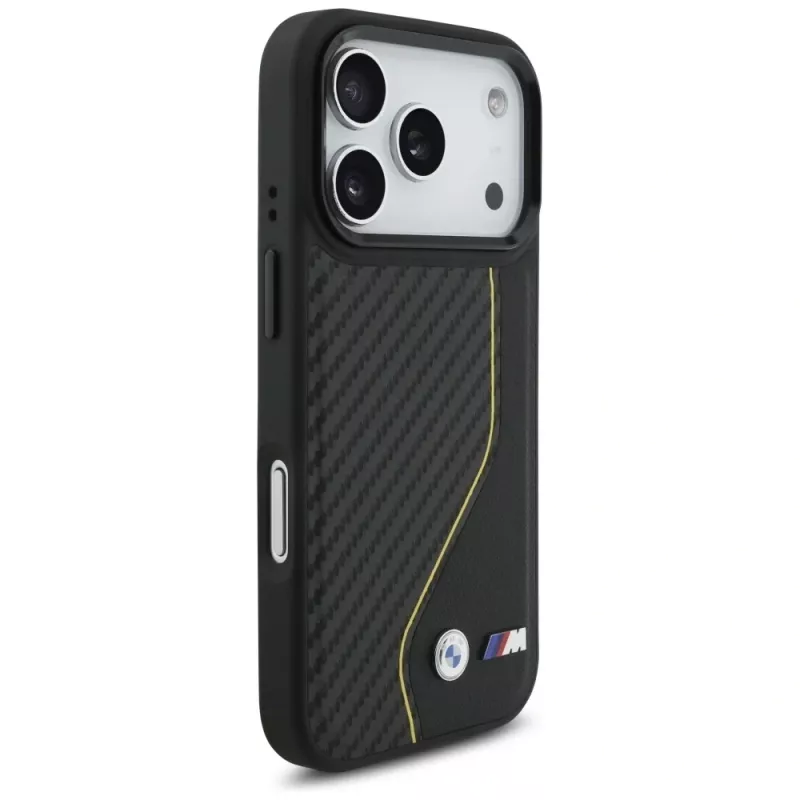 BMW M Carbon Line & Logo Funda MagSafe para iPhone 17 Pro Amarillo