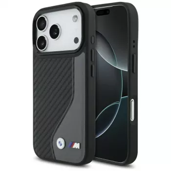 BMW M Carbon Logo Funda MagSafe para iPhone 17 Pro Antracita