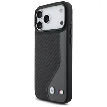 BMW M Carbon Logo Funda MagSafe para Apple iPhone 17 Pro Max Antracita