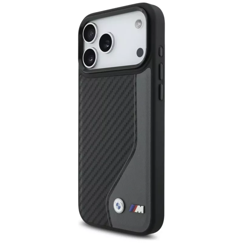BMW M Carbon Logo Funda MagSafe para Apple iPhone 17 Pro Max Antracita