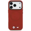 Funda trasera MagSafe BMW M Series Metal Logo para Apple iPhone 17 Pro, roja
