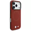 Funda trasera MagSafe BMW M Series Metal Logo para Apple iPhone 17 Pro, roja