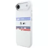 Funda MagSafe BMW M Silicon Horizontal Line para iPhone Air, blanca
