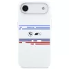 Funda MagSafe BMW M Silicon Horizontal Line para iPhone Air, blanca