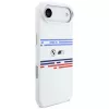 Funda MagSafe BMW M Silicon Horizontal Line para iPhone Air, blanca