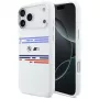Funda MagSafe BMW M Silicon Horizontal Line para iPhone 17 Pro Max, blanca