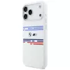 Funda MagSafe BMW M Silicon Horizontal Line para iPhone 17 Pro Max, blanca