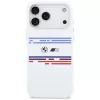 Funda MagSafe BMW M Silicon Horizontal Line para iPhone 17 Pro Max, blanca