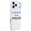 Funda MagSafe BMW M Silicon Horizontal Line para iPhone 17 Pro Max, blanca