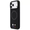 Funda MagSafe BMW M Silicon Logo para iPhone 17 Pro Max, negra