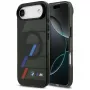 BMW M IML Metal Buttons Tricolor Lines funda MagSafe para Apple iPhone Air, negra