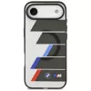 Funda MagSafe BMW M IML Metal Buttons Tricolor Lines para iPhone Air, antracita
