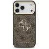 Funda con botones metálicos Guess 4G Big Classic Logo BigStrap para iPhone 17 Pro Max, marrón
