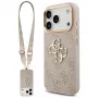 Funda con botones metálicos Guess 4G Big Classic Logo Big Strap para Apple iPhone 17 Pro, rosa