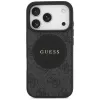 Funda MagSafe Guess 4G Circle Classic Logo para iPhone 17 Pro, negra